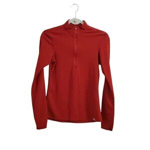 Patagonia Capilene 2‎ Sweatshirt Small Red Lightweight 1/2 Zip PolarTec Top